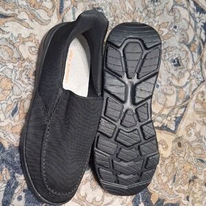 Black Slip-On Men's Shoes